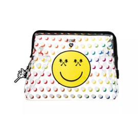 Victoria's Secret PINK SMILEY BEAUTY POUCH Cosmetic Makeup Beach Bag CASES WOMEN