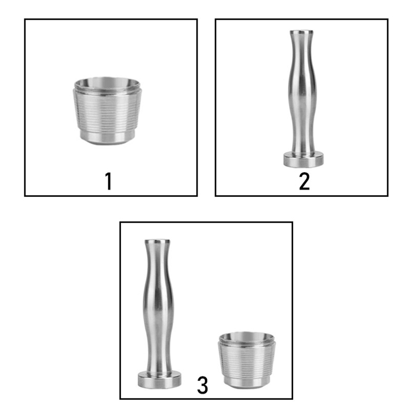 Stainless Steel Reusable Coffee Capsules with Press Coffee Tamper Refillable