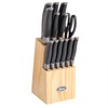 Oster Lindbergh 14 Piece Stainless Steel Cutlery Kitchen Knife Block