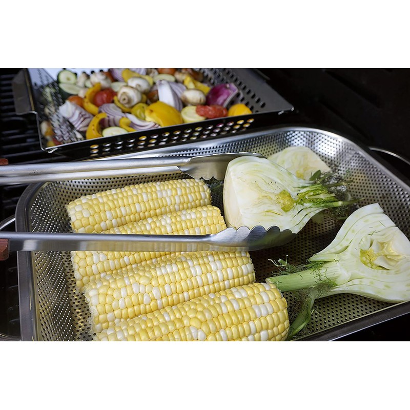 RSVP International Endurance (BQ-RP) BBQ Precision Pierced Roasting Pan, Stainless