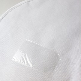 WECOVER 72" Clothes Cover Garment Bags Coat Dress Bags w/Handle & Snaps Clr White 3 Pack