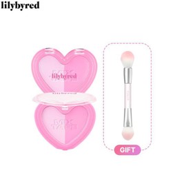 LILYBYRED Luv Beam Cheek Duo + Brush Set 2items, Color:02 Joy Beam