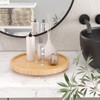 VERTORGAN Lazy Susan Organizer for Kitchen,Bamboo Turntable for Cabinet,Pantry,Vanity,Small（Natural）