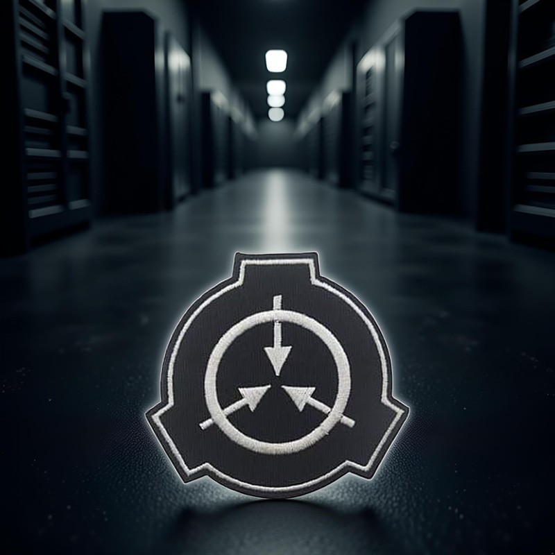 Black SCP Foundation Special Containment Procedures Foundation Logo Military Hook
