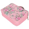 Pencil Case Rose Printed Multi Layer Zipper 252 Slots Portable