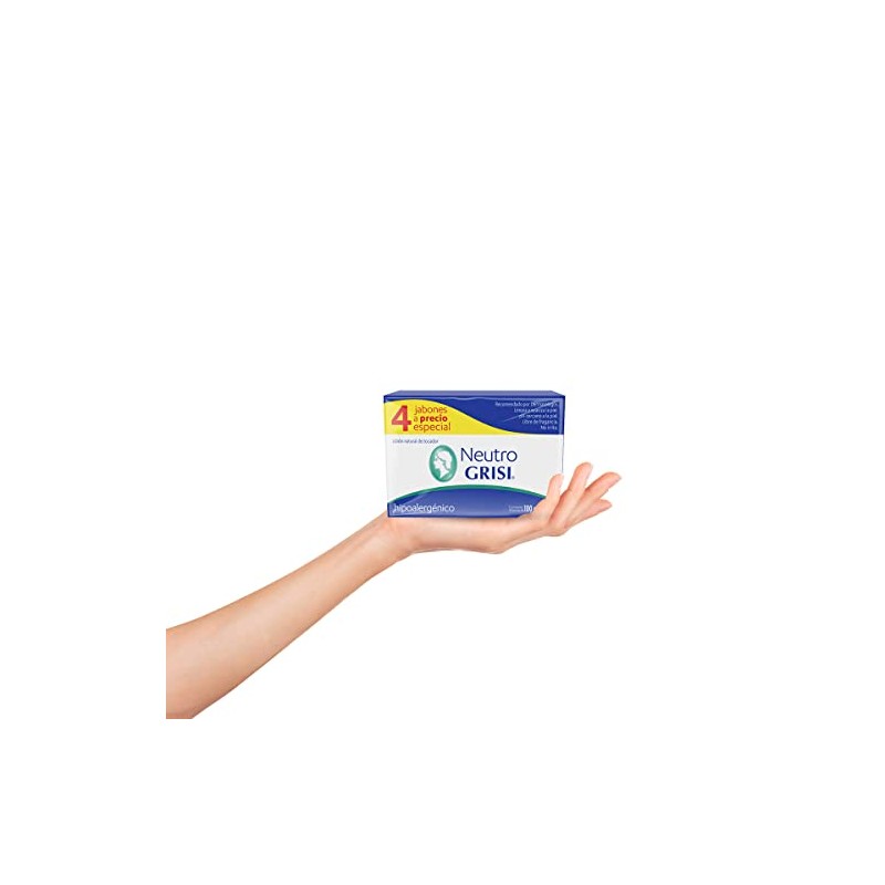 Grisi Cuadripack Neutro Jb 100g, 400 gramos