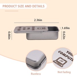 Tech Gifts for Men Women Metal Tin Box Small Storage Container Box for Computer Engineer Gifts for Men Birthday Gifts for Son Grandson Computer Programmer Gifts for Teens Novelty Soft Engineer Boxes