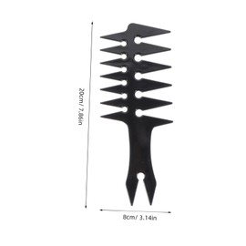 Baluue 2pcs Hairdressing Hair Comb Stylish Retro Comb for Wet Dry Hair Tool Random Color