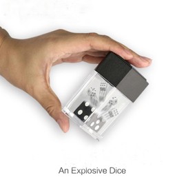 1Pc Black Dice Bomb Magic Tricks Explode Explosion Dice Magic Props for Magicians Close up Street Illusions Gimmicks Mentalism Novelty Funny Toy,Toys and Games