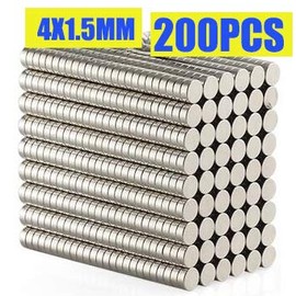 Hyoocct 200 Pieces 4 x 1.5mm Small Fridge Decorative Magnets for Whiteboard Refrigerator Kitchen Crafts Office Magnet