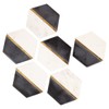GoCraft Hexagon Marble Coasters for Drinks – Set of 6