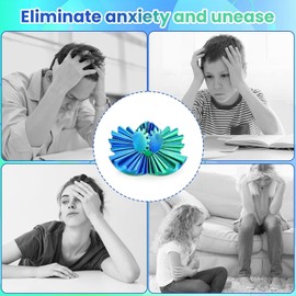 Gear Ball Gear Ball Fidget Toys 3D Gear Ball Adhs Toy Gear Ball Fidget Toy Anti Stress Toy Wiggly Toy Gear Ball 3D Printed Fidget for Children and Adults (Blue Green)