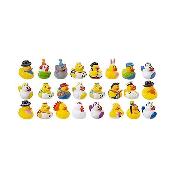 Homestreet Set of Mixed Rubber Ducks, Mix Up Mini Rubber
