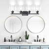 Ascher 4-Light 29.3" Wall Sconces, Modern Vanity Light Fixture with