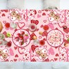 VZCBZC 122PCS Valentine's Day Party Supplies Pink Heart Paper Plates