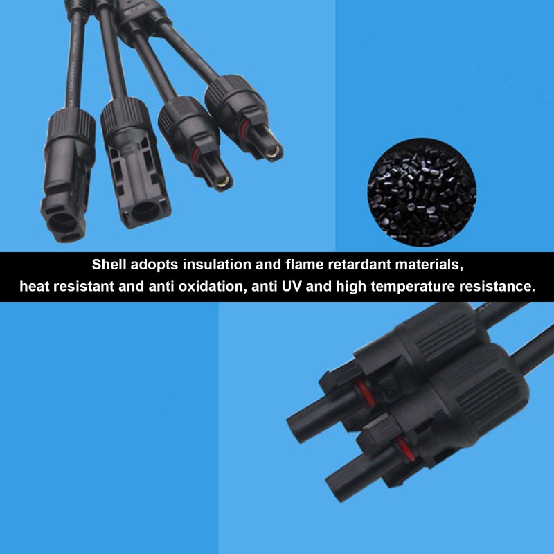 Solar Connector Y Branch Parallel Adapter Cable 2 to 1,