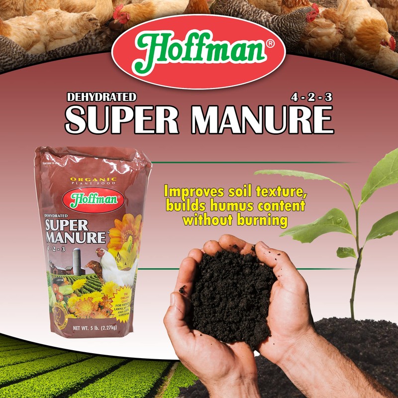 Hoffman 20505 Dehydrated Super Manure 4-2-3, 5 Pounds