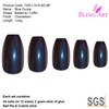 Bling Art False Nails Blue Purple Chameleon Ballerina Coffin 24