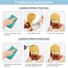 Cadorasty No Drill Curtain Rod Holder Hangers - Self Adhesive
