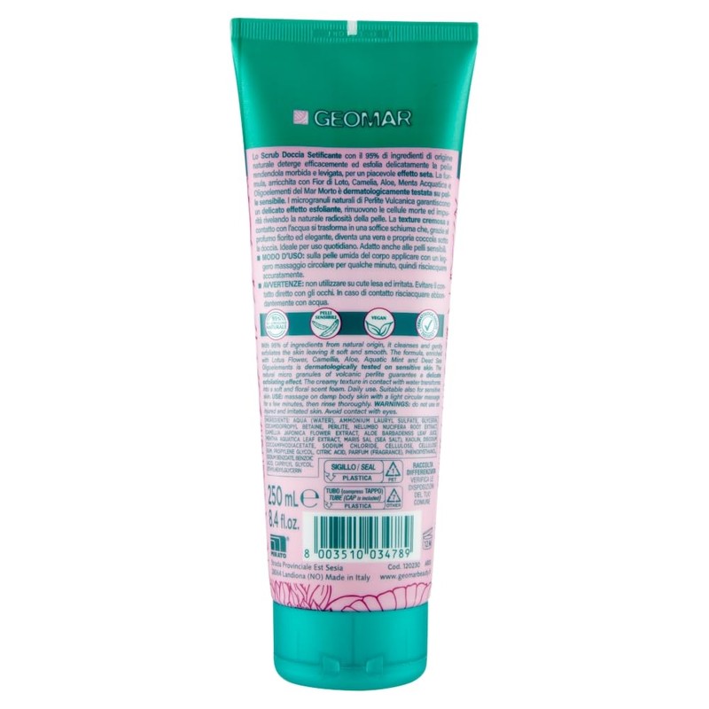 GEOMAR | Scrub Corpo Doccia, Setificante, 2 in 1 Esfolia