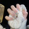 Nail Tip, Long False Claws, Stylish, Cat Eye Stone, Long,