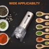 Weglad Electric Salt and Pepper Grinder Set, Adjustable Coarseness Salt