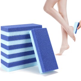6Pcs Foot Pumice Stone Double Sided Foot Scrub Hard Skin Callus Remover Feet Pedicure Tools for Feet Callus Remover Exfoliating Dead Skin Silky Feet (Blue)