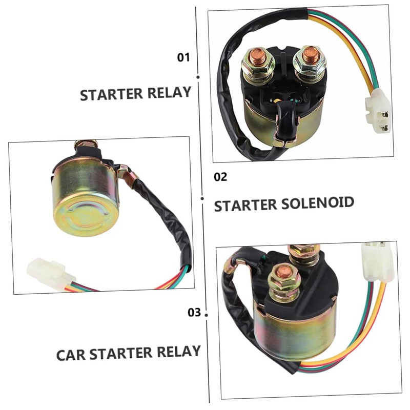 ULTECHNOVO Solenoid Relay 12v Starter Solenoid for Car Auto Starter