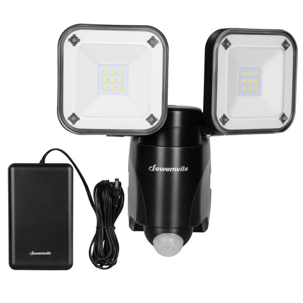 DEWENWILS Outdoor Motion Sensor Light, Battery Powered Flood Light, 800LM