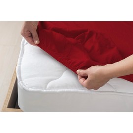 Livessa Fitted Sheet 100 x 200 cm Cotton Single Jersey Fabric 140 g/m², Fitted Sheet with 30 cm Mattress Height, Ultra Soft and Breathable