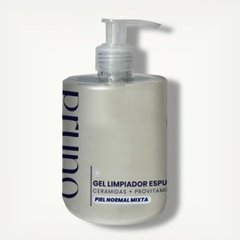 PRUNO Dermolimpiador Facial Suave para Uso Diario | Limpia sin Resequedad, con Ceramidas y Provitamina B5 | Respeta la Barrera de la Piel, Apto para Todo Tipo de Piel y Rutinas con Activos