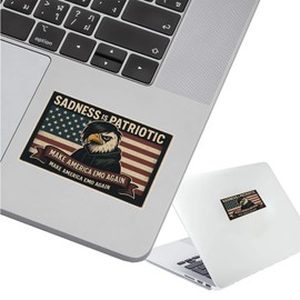 6Pcs Make America Emo Again Sticker - Make America Emo Again Bumper Sticker - 5"x3" Phone Stickers, Premium UV Printing – Vibrant & Long-Lasting Colors Laptop Stickers