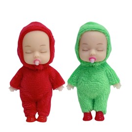 2pcs Christmas Elf Baby Mini Dolls,Christmas Baby Elves Twins Cute Little Elfs,Naughty Tiny Baby Elf Doll Novelty Toys Christmas Tradition Small Dolls for Girls Boys Kids Gift Xmas Stocking Stuffers