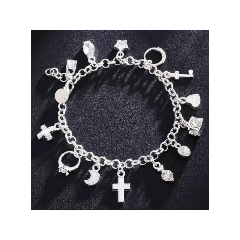 AHQQT Women's Fashion Silver Bracelet