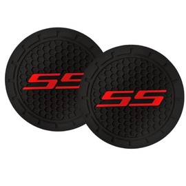 2PCS 2.75 Inch Car Cup Holder Compatible with Chevy Camaro RS Cars Accessories Car Cup Holder Coasters for Car Interior Accessories (SS-red)