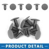 A ABSOPRO Rivets 8mm Fender Trunk Fastener Clip Plastic Gray(Set