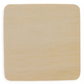 BESTPYSANKY 3-Inch Unfinished Square Wooden Plaque for DIY Crafts