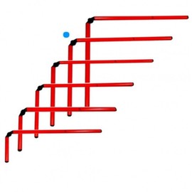 Dauri Hurdle Bar Hurdle Rod Foldable Mini Jump Bar 53cm 1p