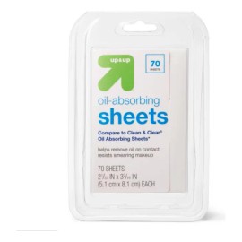 Up&up Sheets Oil Absorbing Control De Brillo Facial Normal A Grasa Día/noche
