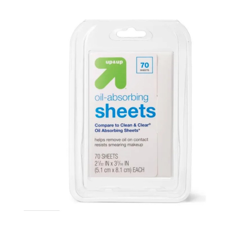 Up&up Sheets Oil Absorbing Control De Brillo Facial Normal A
