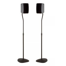 Sanus Adjustable Height Speaker Stand - Extends 28" to 38" - Holds Satellite ...