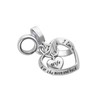 SBI Jewelry Women Double Hearts Wife Charms for Bracelets Silver