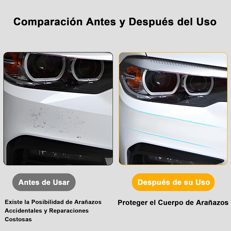Protector de Borde de Puerta de Coche, con Raspador, Protector