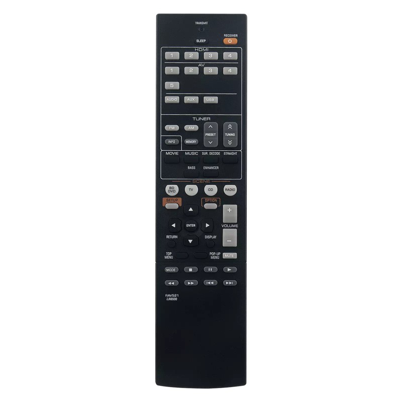 for-YAMAHA New RAV521-ZJ66500 Replace Remote Control for Yamaha AV Receiver