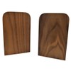 Simple Natural Black Walnut Wood Japanese Style Bookends Bookends for