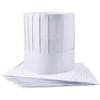 12 Pack Disposable 9 Inch Chef Hats - Adjustable Paper