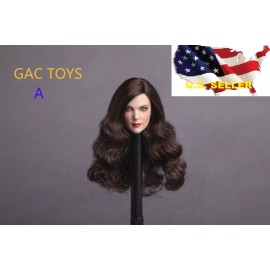 GAC TOYS 1/6 Female Head sculpt American European BROWN HAIR GC006A Phicen Hot ToysUSA
