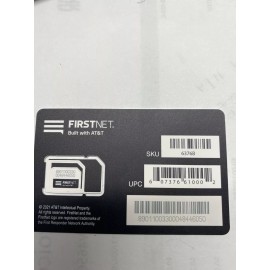 AT&T Wireless FIRST NET TRIPLE-CUT SIM CARD - works w/ AT&T FIRST RESPONDER