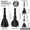 Thatyro 2 Pack Black Zinc Alloy Deburring External Chamfer Tool,