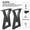 Rioychan 16 '' Metal Bench Legs, Desk and Coffee Table